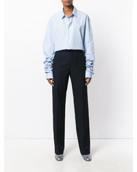 Женская голубая рубашка от Maison Margiela