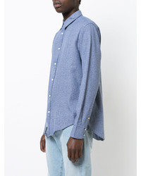 Мужская голубая рубашка от rag & bone