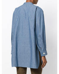 Женская голубая рубашка от Joseph