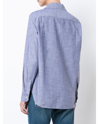 Женская голубая рубашка от Frank And Eileen