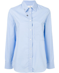 Женская голубая рубашка от Golden Goose Deluxe Brand