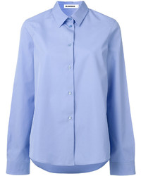 Женская голубая рубашка от Jil Sander