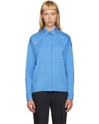 Женская голубая рубашка от Jil Sander Navy