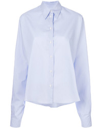 Женская голубая рубашка от MM6 MAISON MARGIELA