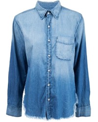 Женская голубая рубашка от NSF