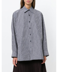 Женская голубая рубашка от Balenciaga