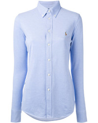 Женская голубая рубашка от Polo Ralph Lauren