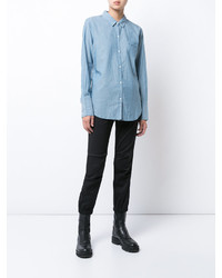 Женская голубая рубашка от Nili Lotan