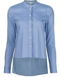 Женская голубая рубашка от Veronica Beard