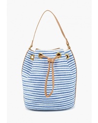 Голубая сумка-мешок из плотной ткани от Fabretti
