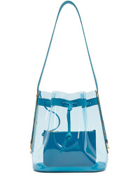 Голубая сумка-мешок от Sophie Hulme