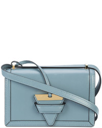 Женская голубая сумка с геометрическим рисунком от Loewe