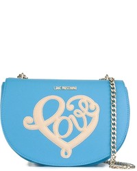 Женская голубая сумка от Love Moschino