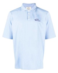 Мужская голубая футболка-поло с вышивкой от Manors Golf