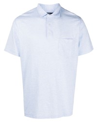 Мужская голубая футболка-поло с вышивкой от Polo Ralph Lauren