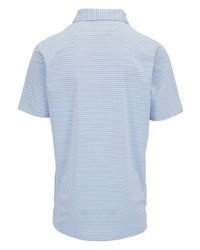 Мужская голубая футболка-поло с принтом от Peter Millar