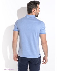 Мужская голубая футболка-поло от Alfred Muller