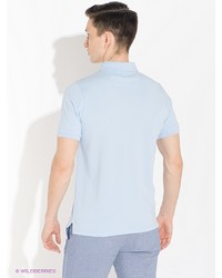 Мужская голубая футболка-поло от Alfred Muller