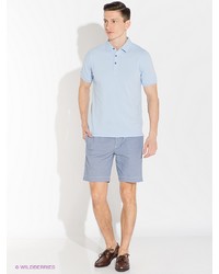 Мужская голубая футболка-поло от Alfred Muller