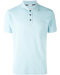 Мужская голубая футболка-поло от Armani Collezioni