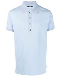 Мужская голубая футболка-поло от Balmain
