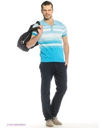 Мужская голубая футболка-поло от Baon