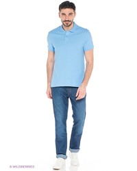 Мужская голубая футболка-поло от Baon