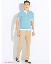 Мужская голубая футболка-поло от Bio Connection