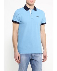 Мужская голубая футболка-поло от BLEND