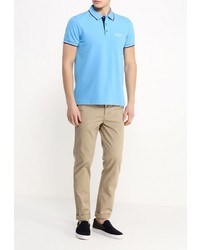 Мужская голубая футболка-поло от Boss Green