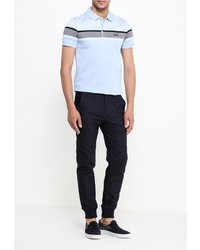 Мужская голубая футболка-поло от Boss Green