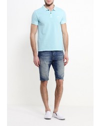 Мужская голубая футболка-поло от Boss Orange