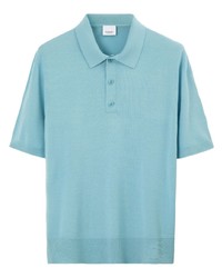 Мужская голубая футболка-поло от Burberry