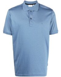 Мужская голубая футболка-поло от Calvin Klein