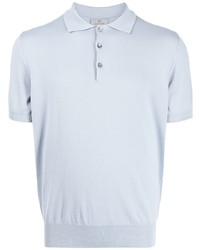Мужская голубая футболка-поло от Canali