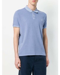 Мужская голубая футболка-поло от Woolrich