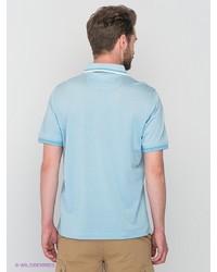 Мужская голубая футболка-поло от Claudio Campione