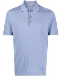 Мужская голубая футболка-поло от Corneliani