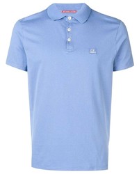 Мужская голубая футболка-поло от CP Company