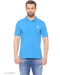 Мужская голубая футболка-поло от D.S