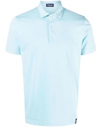 Мужская голубая футболка-поло от Drumohr