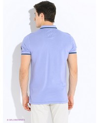 Мужская голубая футболка-поло от E-Bound by Earth Bound