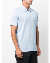 Мужская голубая футболка-поло от Paul & Shark