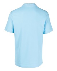 Мужская голубая футболка-поло от Sandro