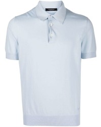 Мужская голубая футболка-поло от Ermenegildo Zegna