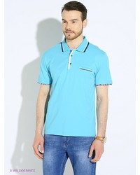 Мужская голубая футболка-поло от Fine Joyce