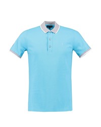 Мужская голубая футболка-поло от Florentino