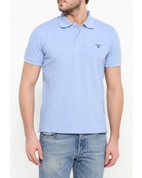 Мужская голубая футболка-поло от Gant