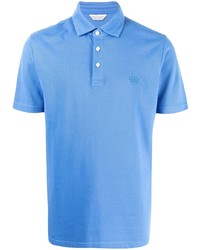 Мужская голубая футболка-поло от Gieves & Hawkes