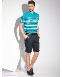 Мужская голубая футболка-поло от Hugo Boss